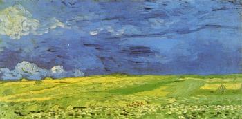 Vincent Van Gogh : Wheat Field under Clouded Sky